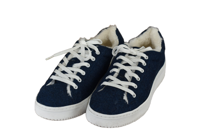 Recy monopet col.navy con ecopelliccia