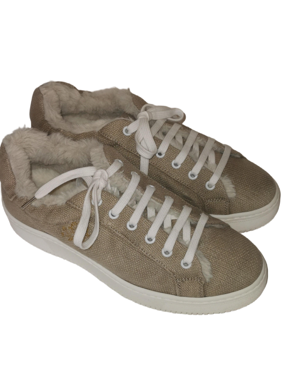 Hemp canapa grigio con ecopelliccia