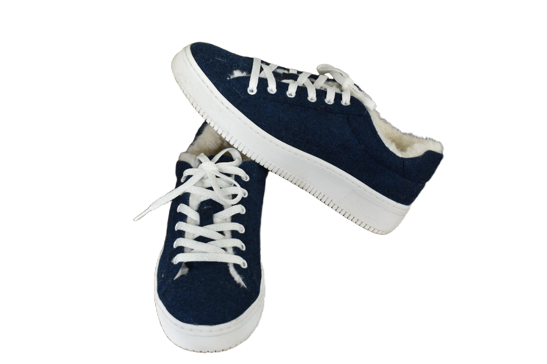 Recy monopet col.navy con ecopelliccia