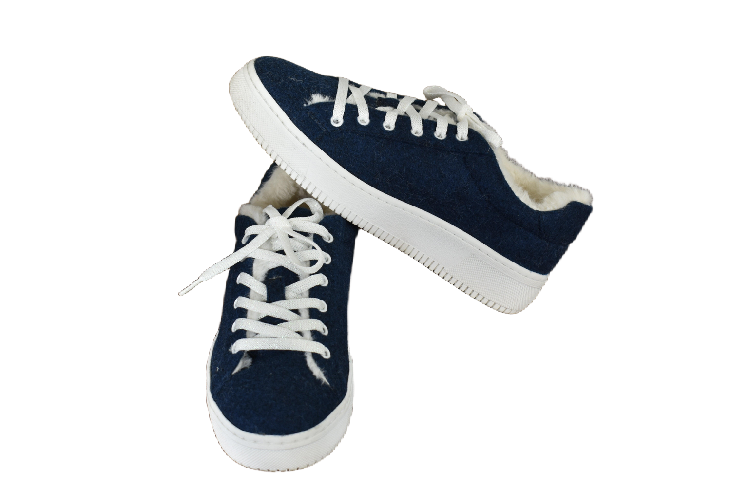 Recy monopet col.navy con ecopelliccia